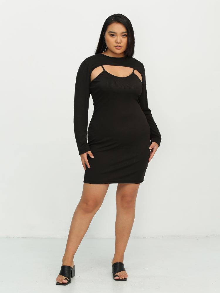 Long Sleeve 2pcs Dress