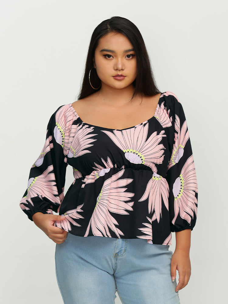 Floral Long Sleeve Top