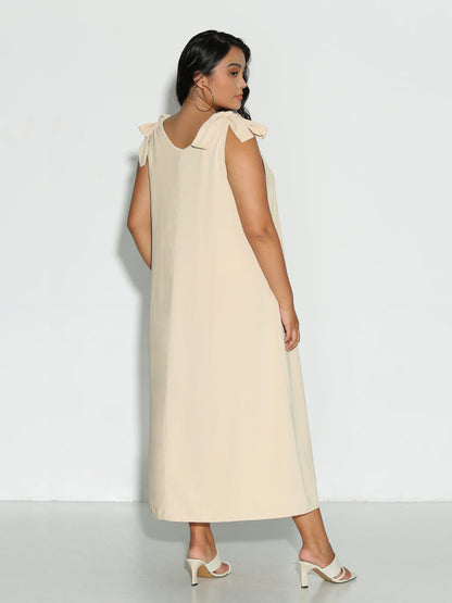 Bowknot Shoulder Dress
