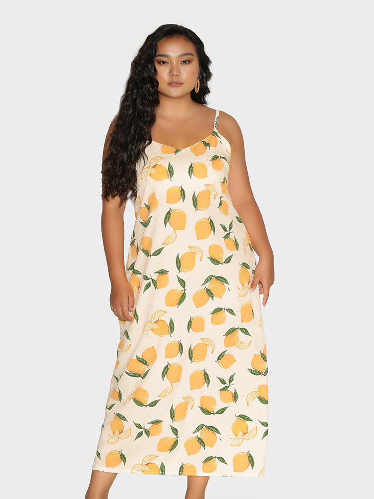 Lemon Back Knotted Dress