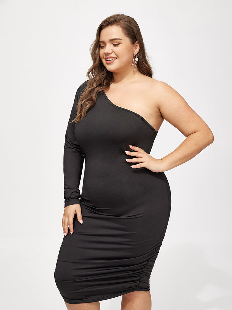 Asymmetrical One shoulder Dress