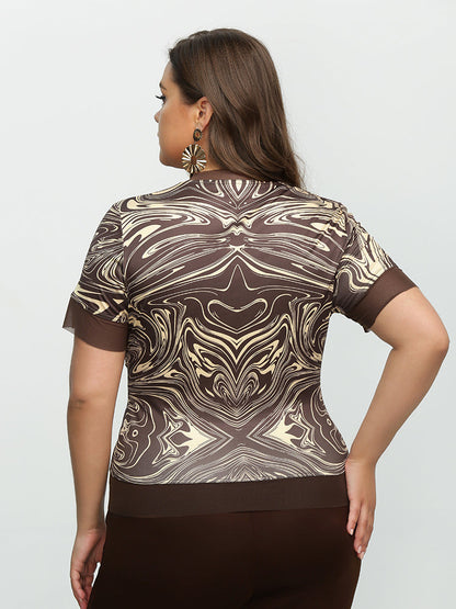 Tie Dye Twisted Painting Top