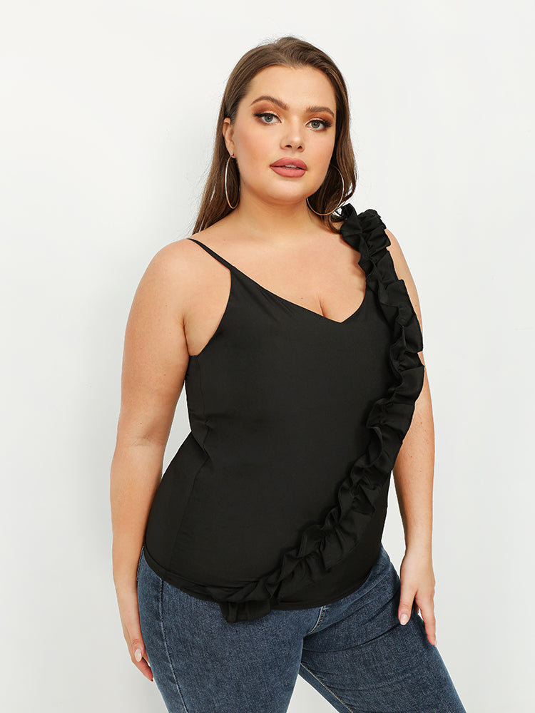 Frill Trim Tank Top