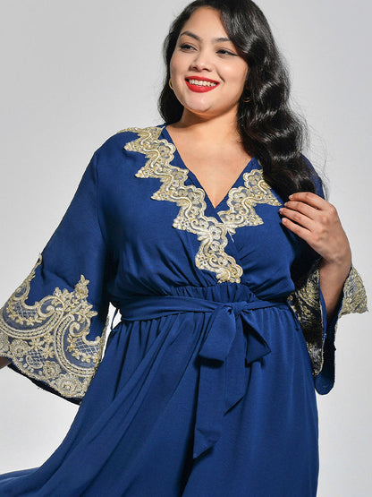 Ethnic Embroidery Maxi Dress