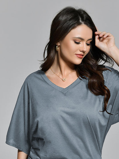 V-Neck Dolman Sleeve T-Shirt