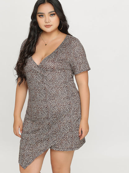 Leopard Asymmetrical Dress