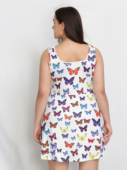 Allover Butterfly Bodycon Dress