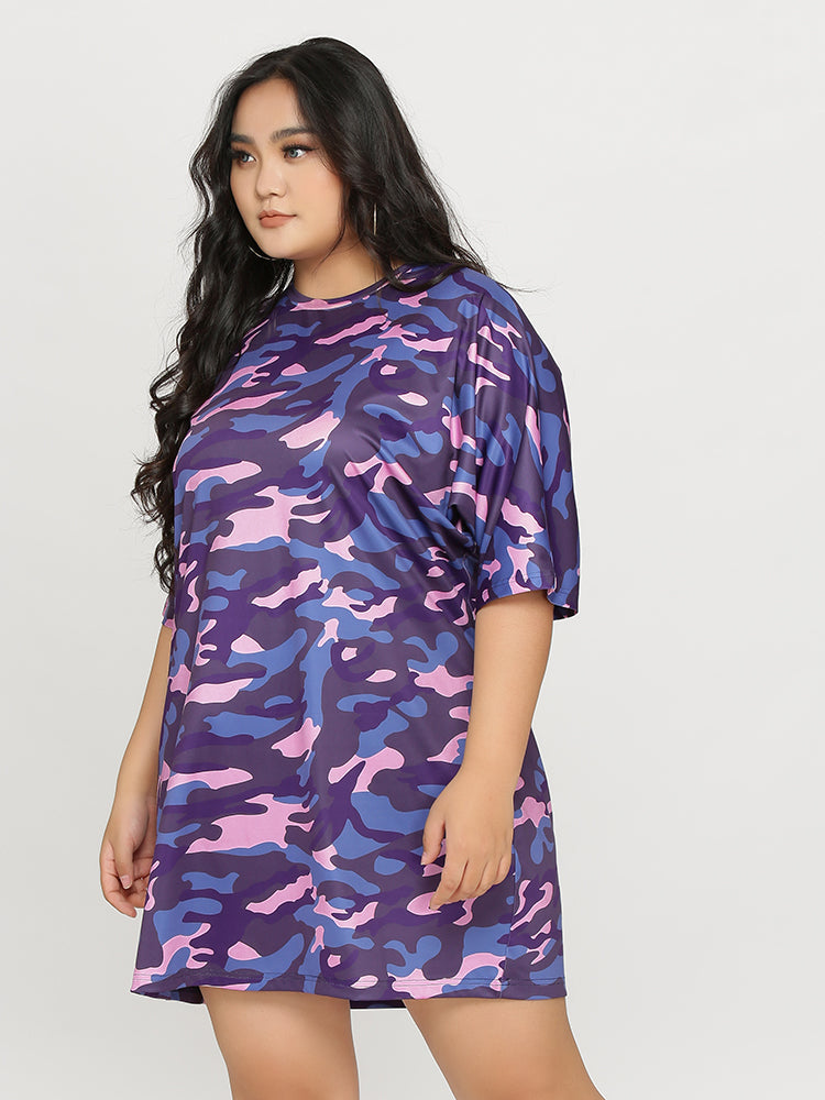 Camo Loose Loose Dress