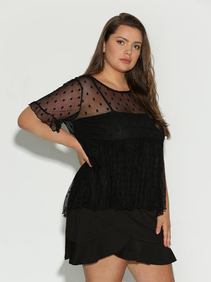 See Through Dot T-Shirt