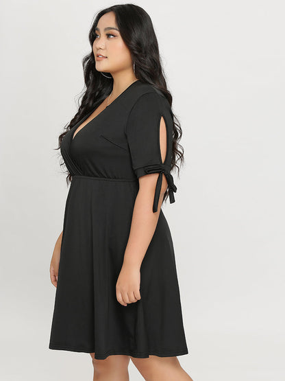 Crossover Neckline Dress