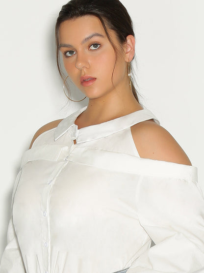 Cold Shoulder Solid Top