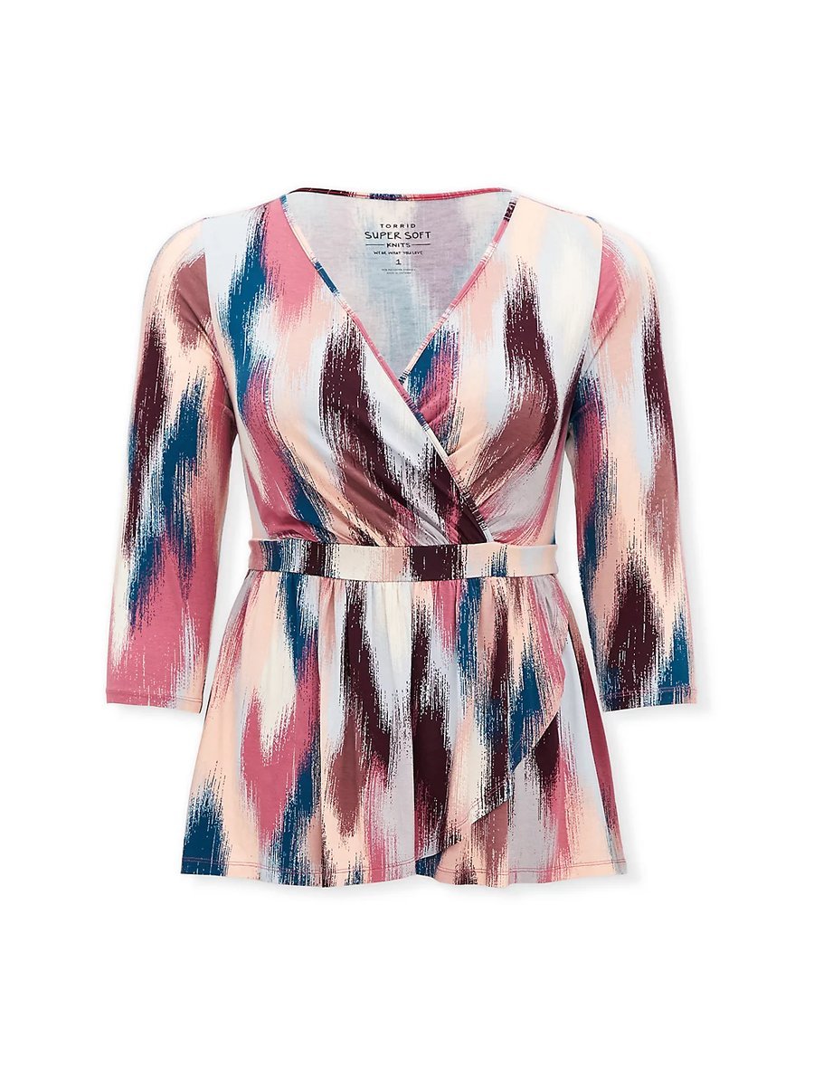 Graffiti V-neck Blouse