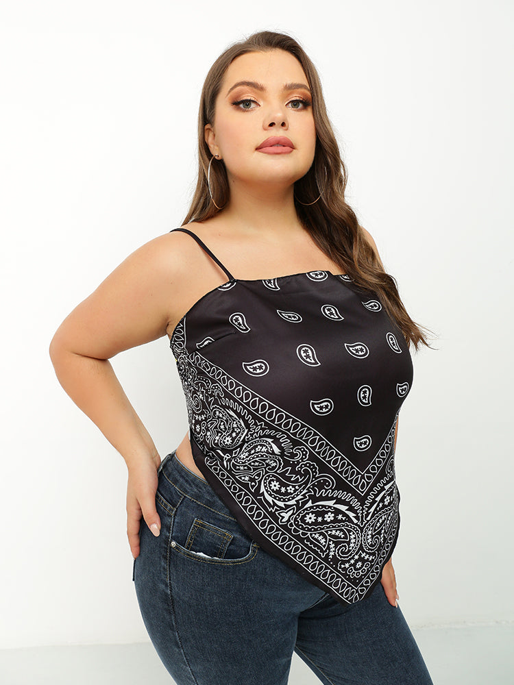 Paisley Print Bandana Tube Top