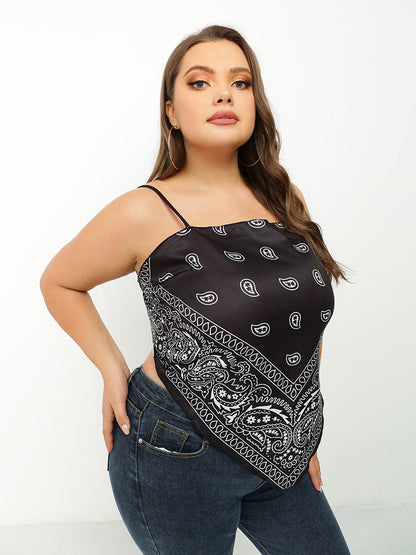 Paisley Print Bandana Tube Top