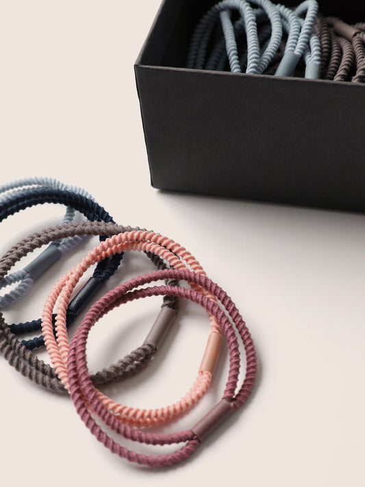 30pcs Minimalist Multicolor Elastic Hair Ties