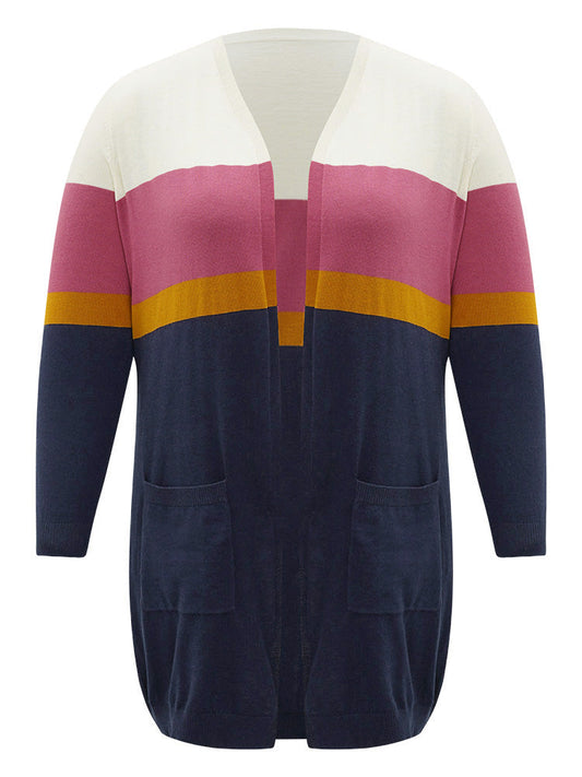 Supersoft Essentials Contrast Open Front Tunic Cardigan