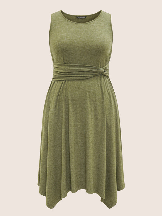 Supersoft Essentials Twist Front Ruched Dress