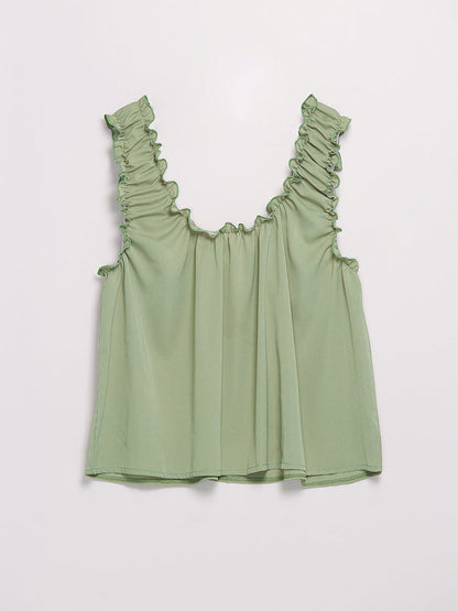 Shirred Shoulder Top