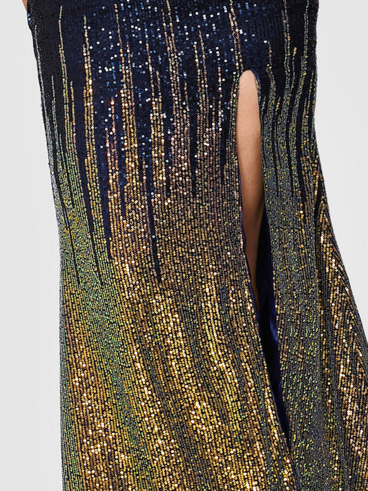 Tassels Sequin Split Dress