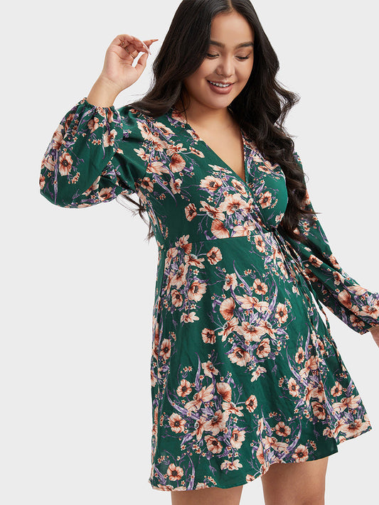 Floral V-Neck Dress