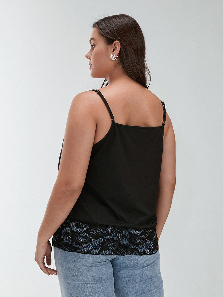 Lace Patchwork Tank Top