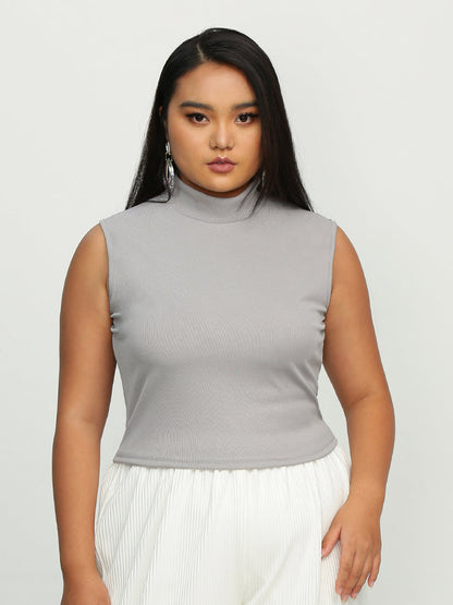 Round Neck Sleeveless Top