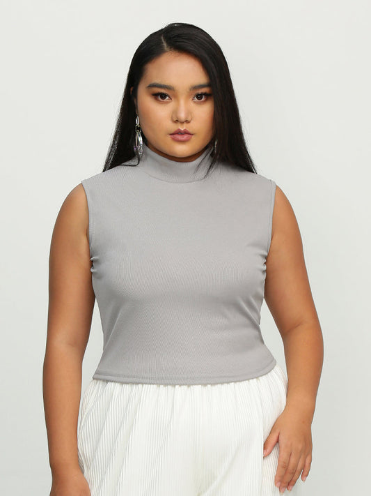 Round Neck Sleeveless Top