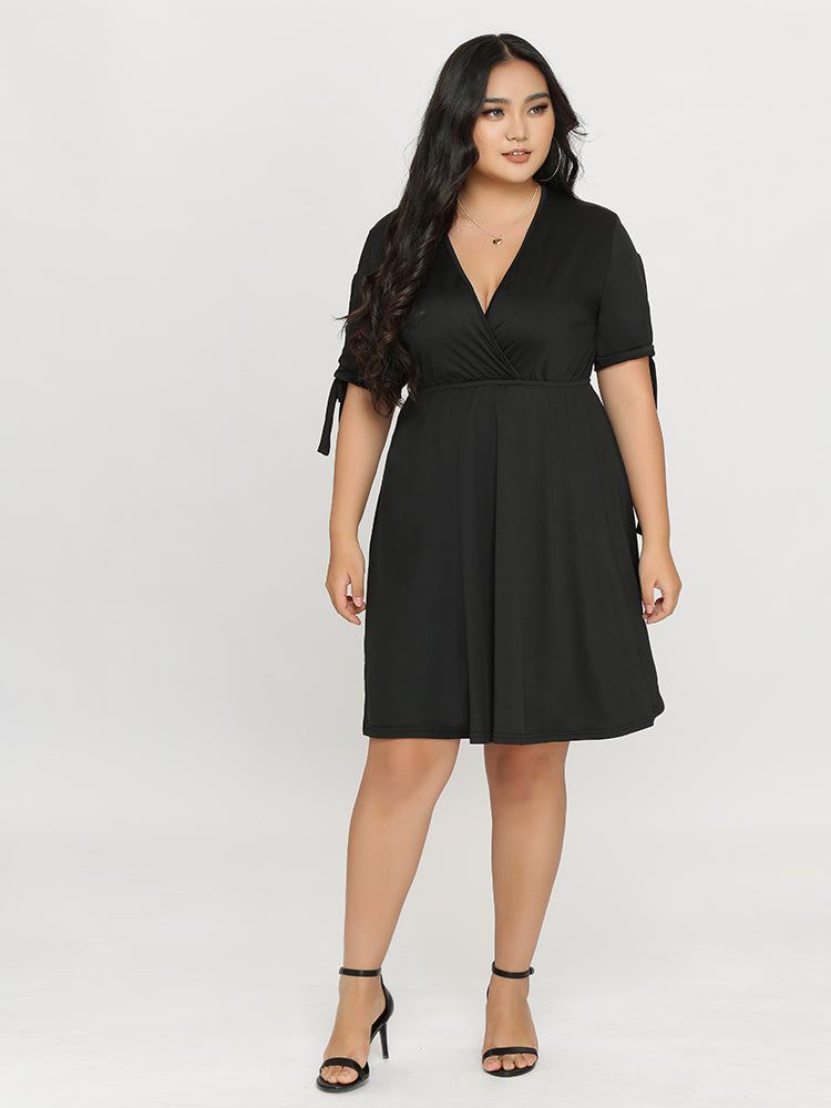 Crossover Neckline Dress