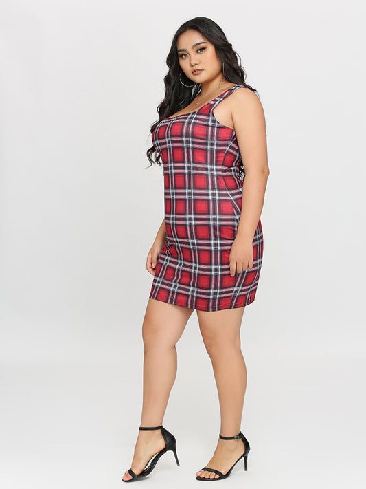 Sleeveless Tartan Dress