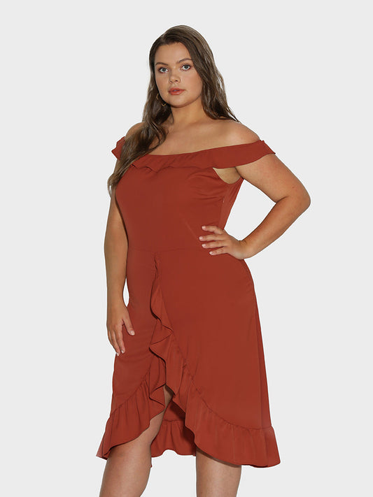 Tiered Split Hem Dress