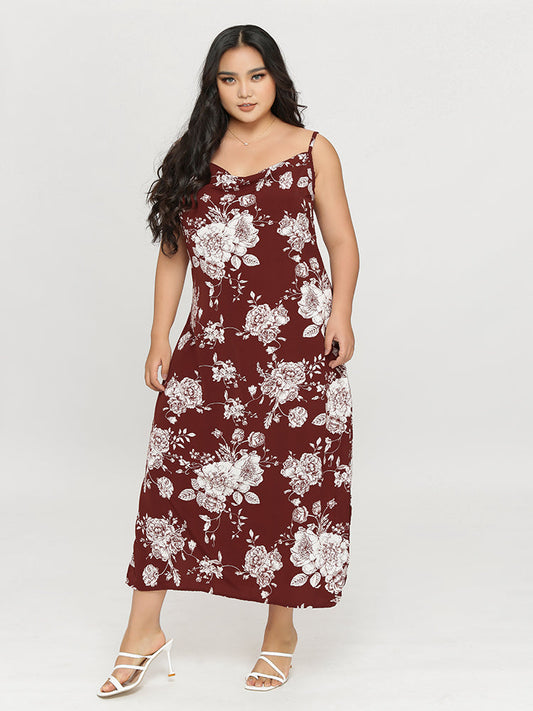 Floral Backless Dress