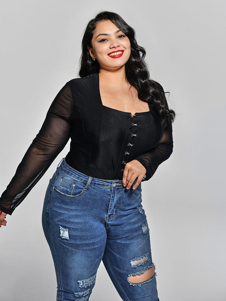 Chiffon Sleeve Bodysuits