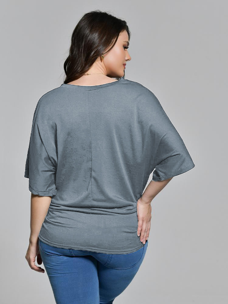 V-Neck Dolman Sleeve T-Shirt