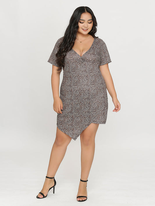 Leopard Asymmetrical Dress