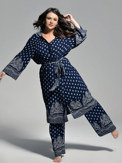 Ethnic Printed Loungewear Set