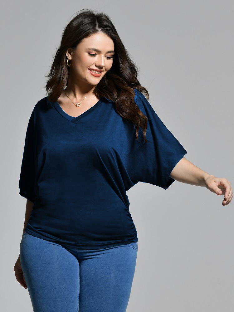 V-Neck Dolman Sleeve T-Shirt