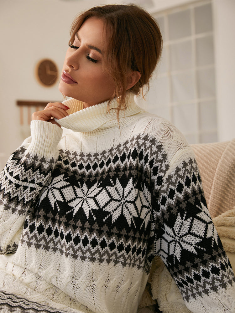 Tribal Funnel Neck Bodycon Dress