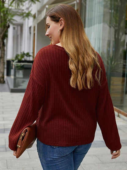 Casual Pleated Design Solid Color T-shirt