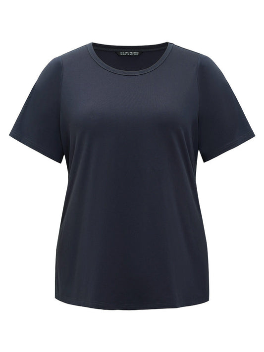 UltraCool Drop Shoulder Crew Neck Slightly Stretchy T-shirt