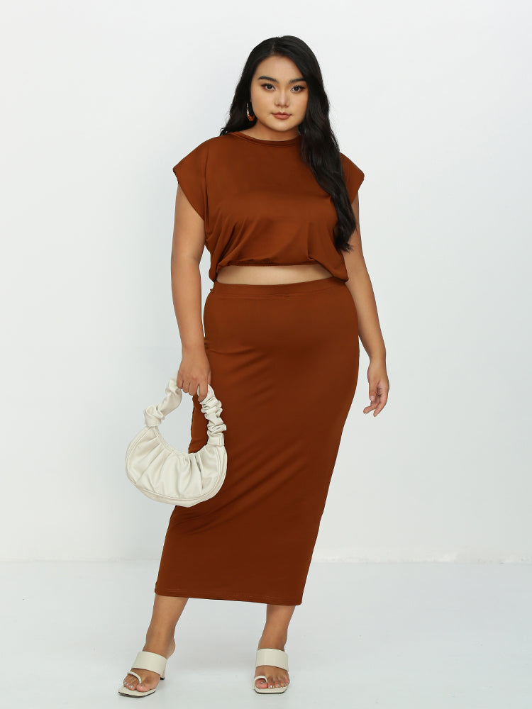 High Waist High Stretch Skirt