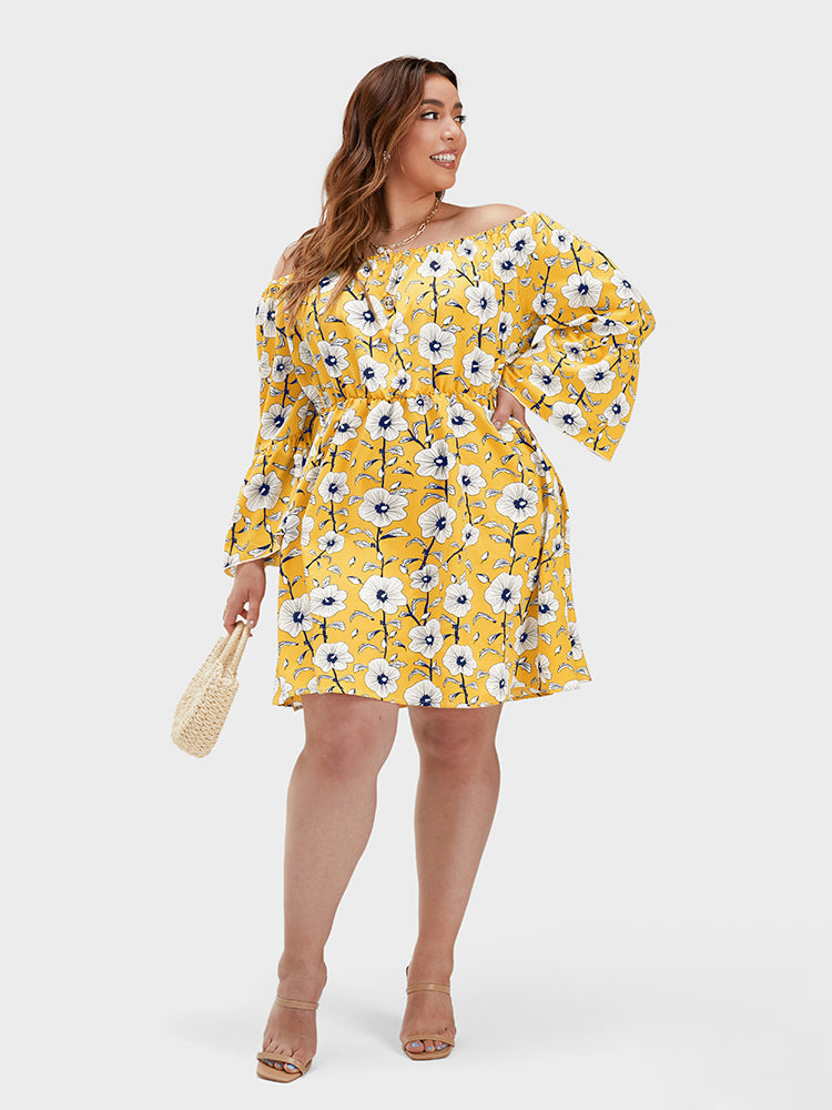 Floral Off Shoulder Dresses