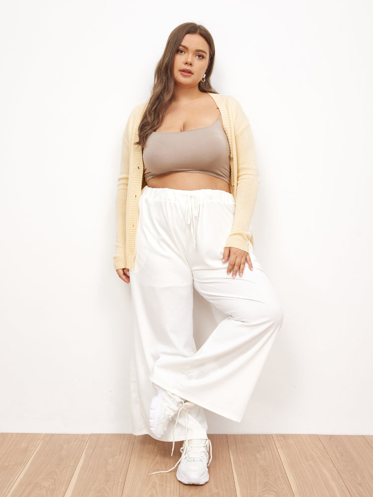 Solid Button Through Cardigan