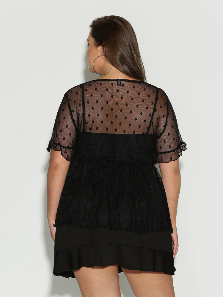 See Through Dot T-Shirt