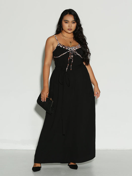 Leopard Knotted Crop Top