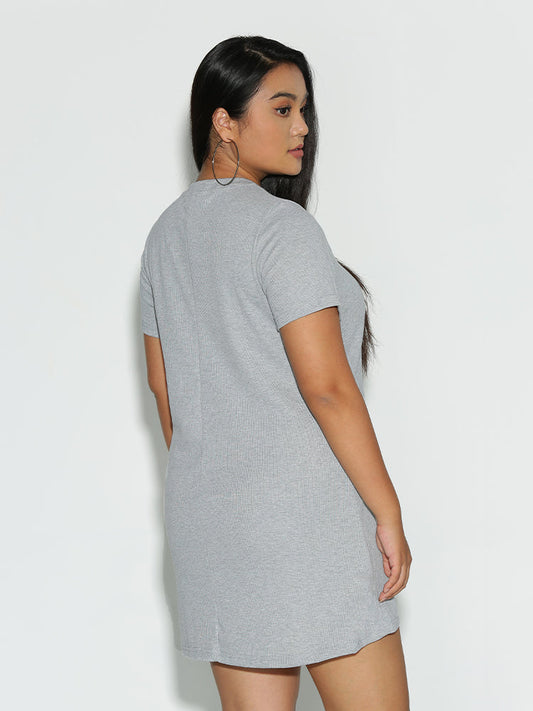 Irregular Hem Casual Dress