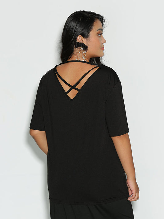 Basic Open Back T-shirt