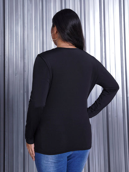 Circle Cut Out Long Sleeve T-shirt