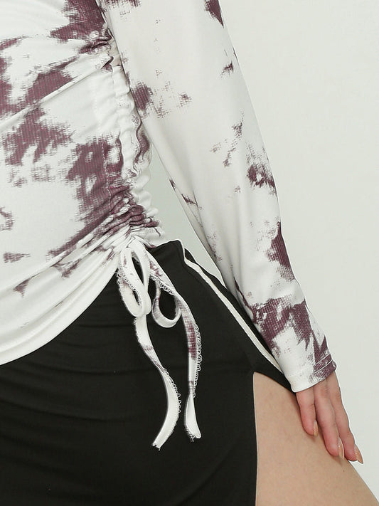 Tie Dye Drawstring T-shirt