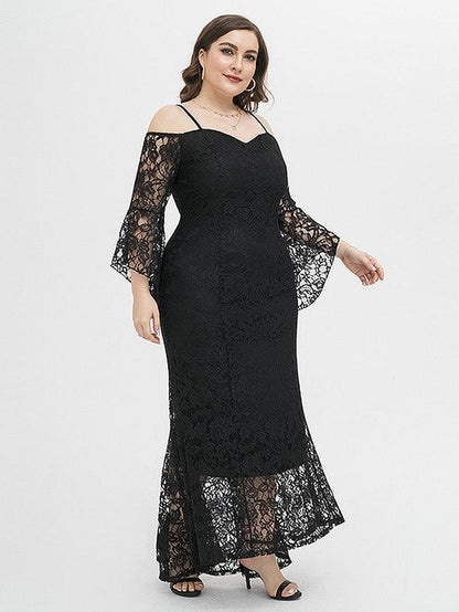 Lace Slim Fit Strapless Dress