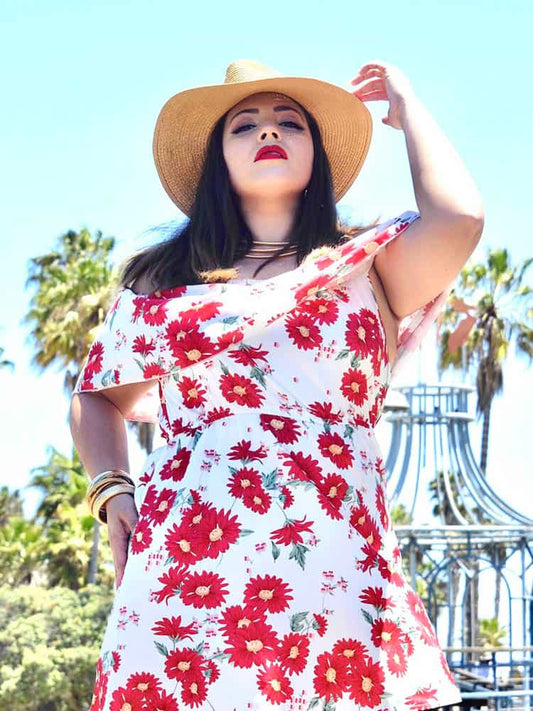 Ditsy Floral Ruffle Dress